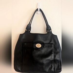 KATE SPADE HAMPTON ROUND LEATHER SHOULDER BAG.